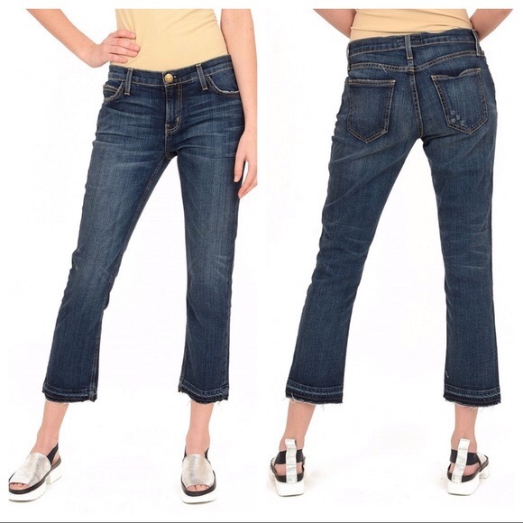 NWT CURRENT/ELLIOTT cropped straight jeans raw hem - Picture 8 of 8